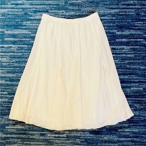White flowy skirt, PETITE size large